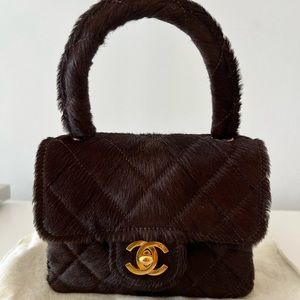 Chanel Mini Kelly - Dark Brown Pony Hair